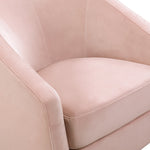Madison Swivel Glider - Blush Pink Velvet - Project Nursery