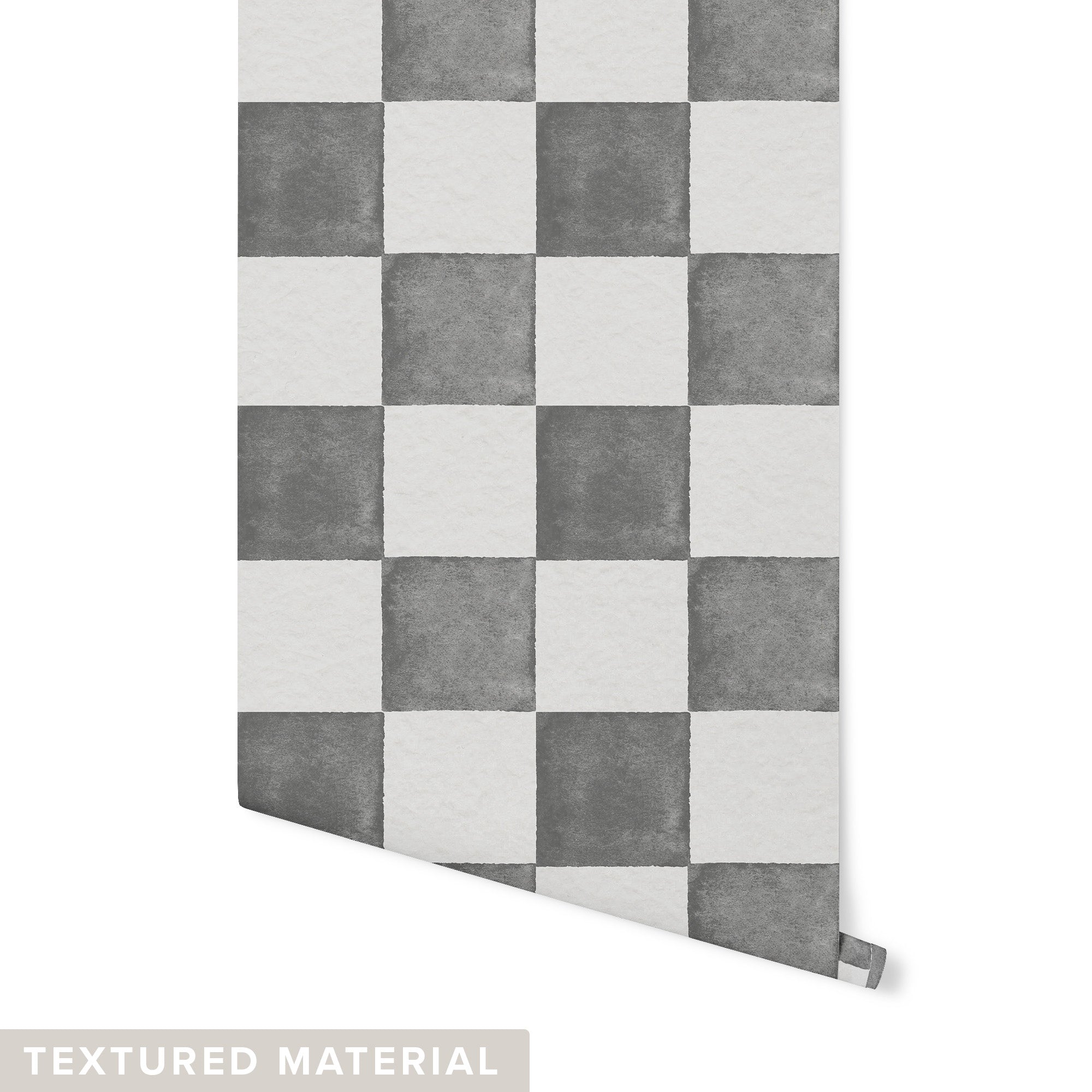 Checkered tile pattern or blue and white wallpaper