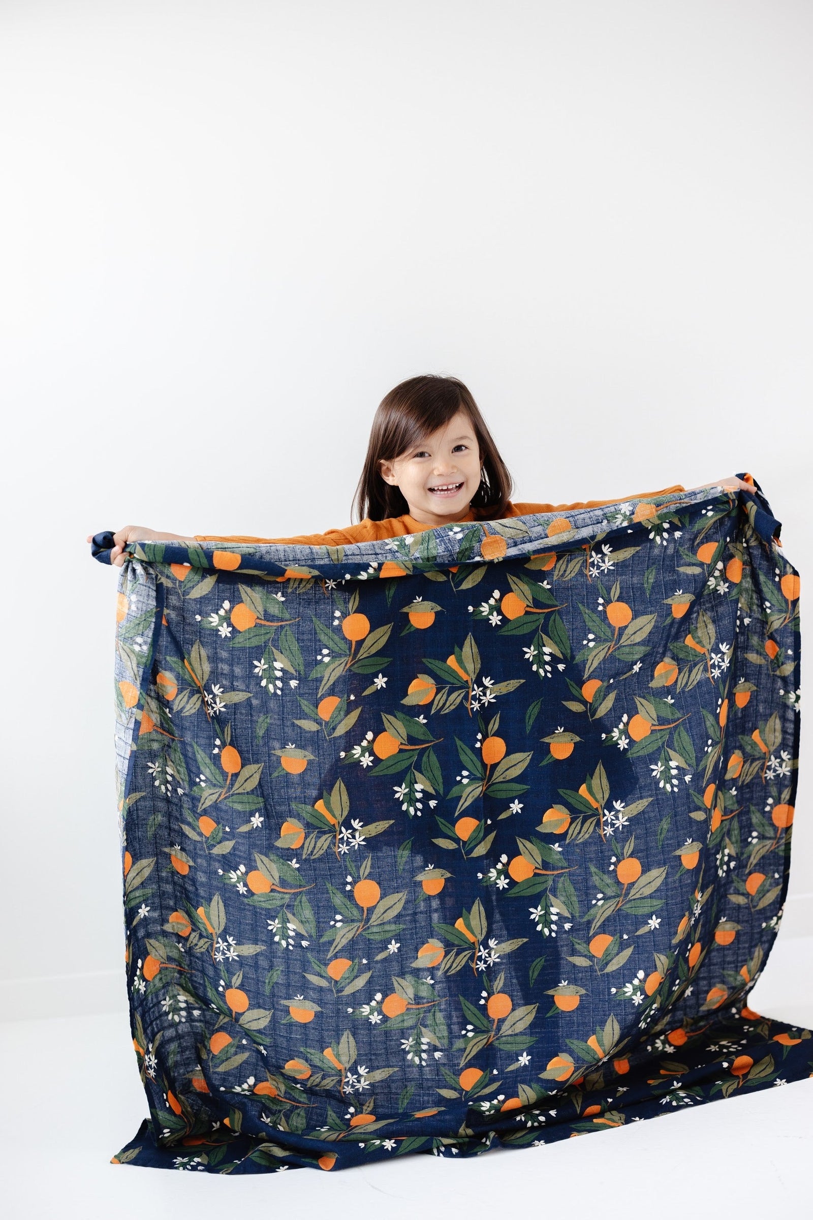Orange Blossom Swaddle Blanket