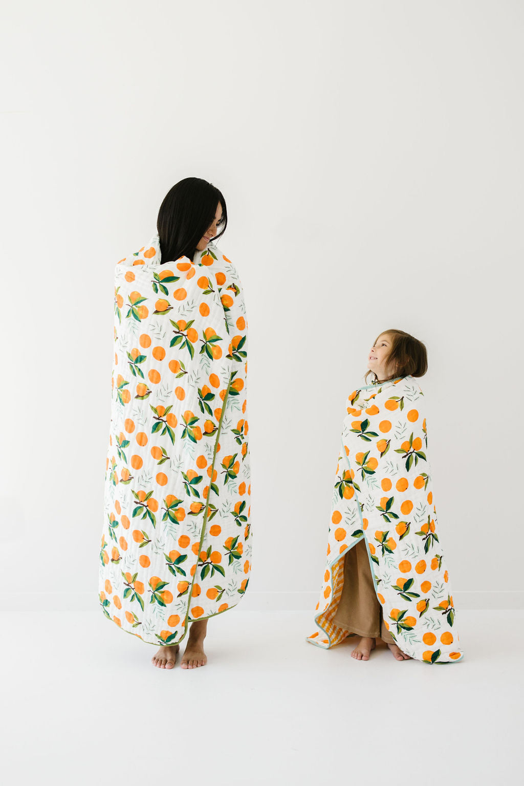 Large Clementine Throw Blanket