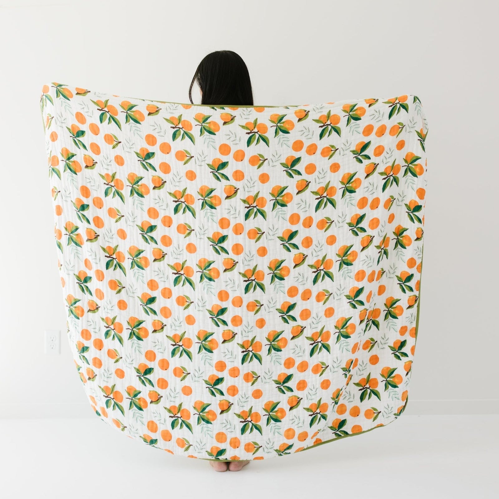 Large Clementine Throw Blanket