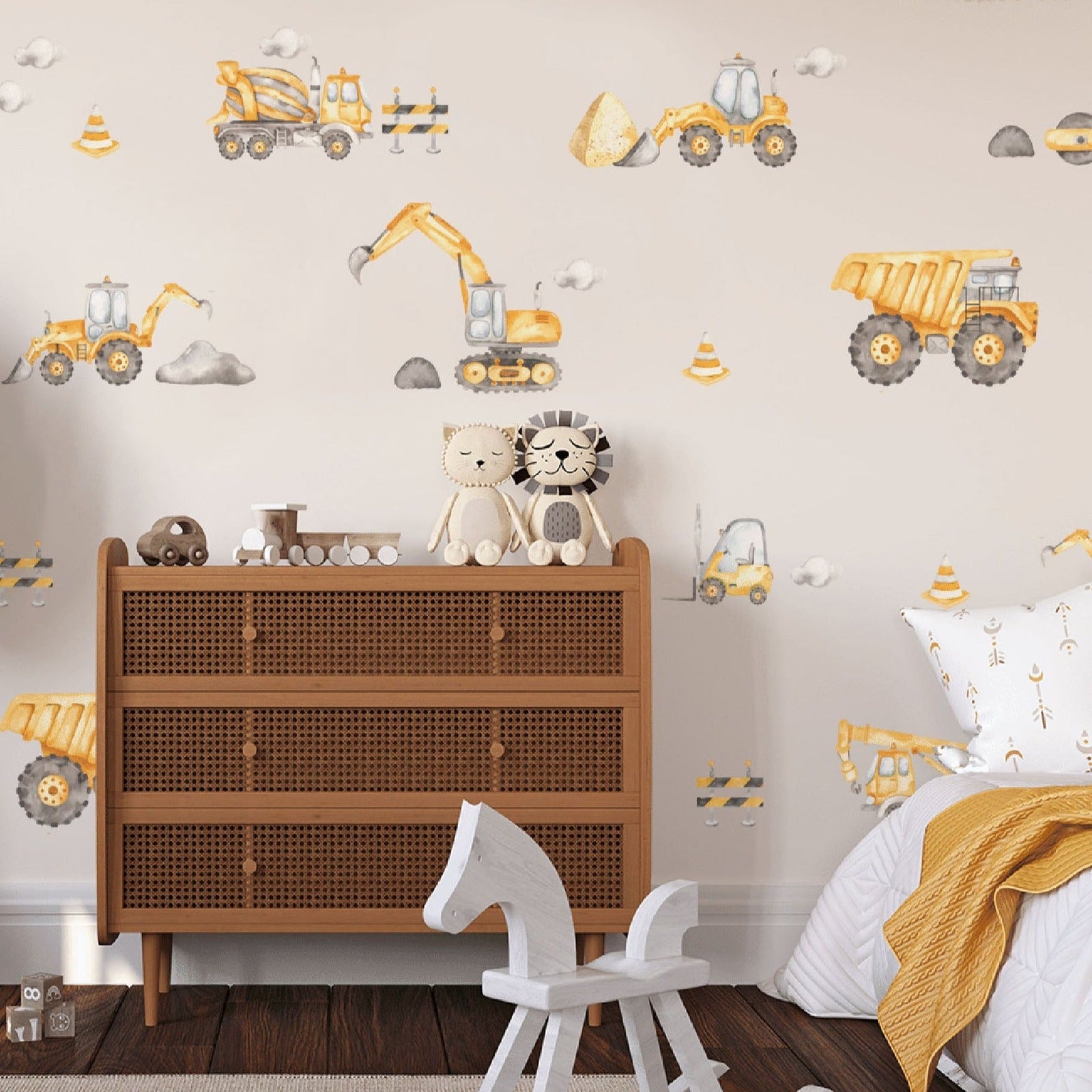 Construction Truck Wall Decals