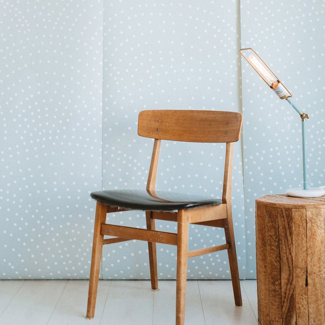 Crescent Polka Dot Wallpaper Mural - Project Nursery
