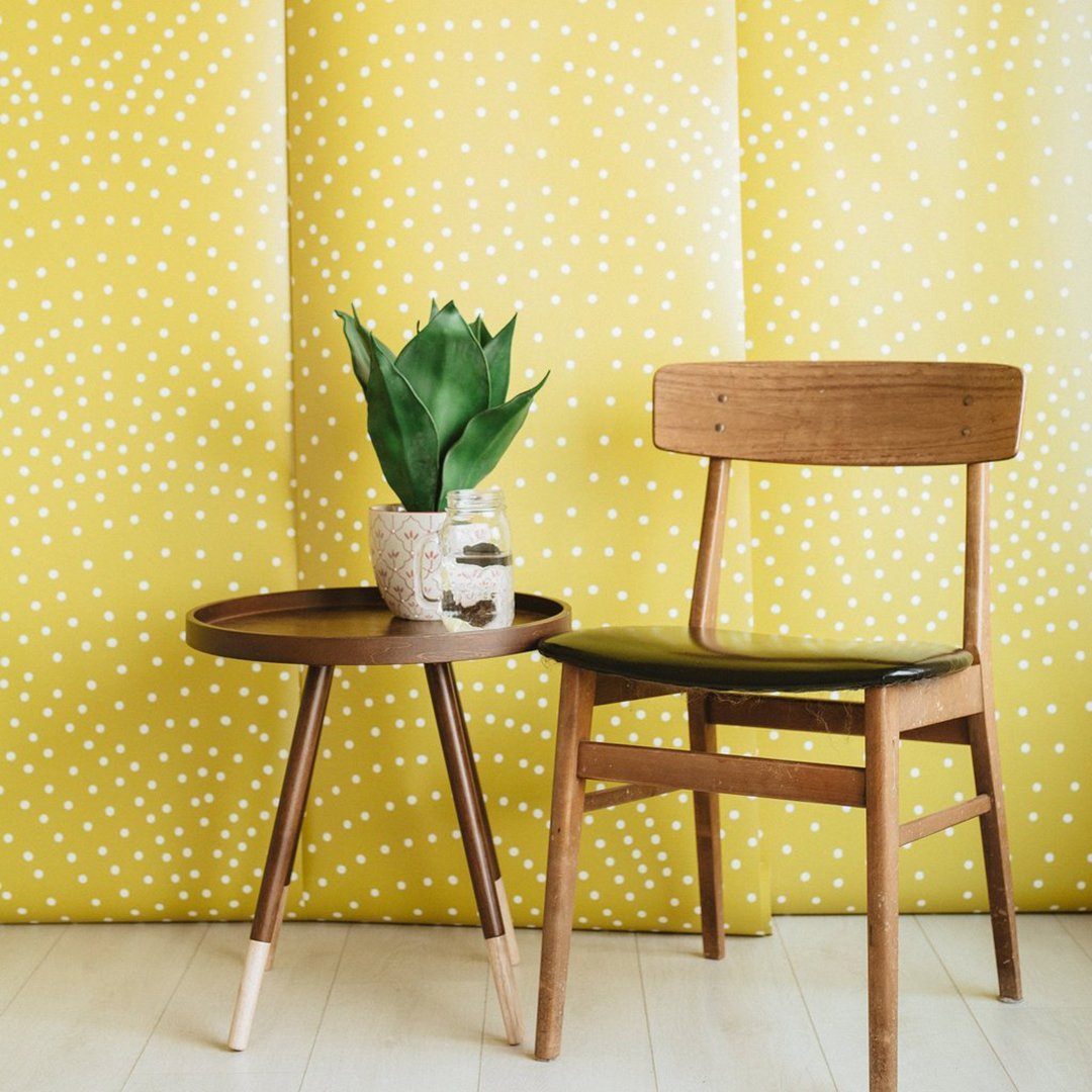 Crescent Polka Dot Wallpaper Mural - Project Nursery