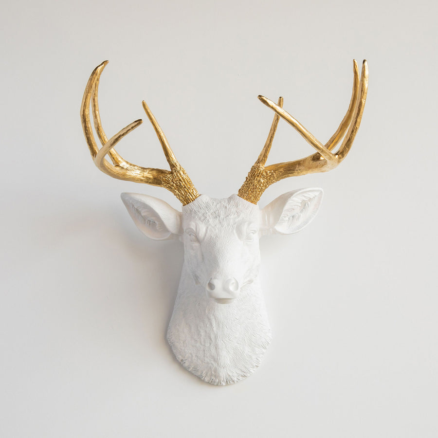 Painted Deer Antler Wall Hook | Faux Taxidermy by WILD WALL | good Customize Your Color