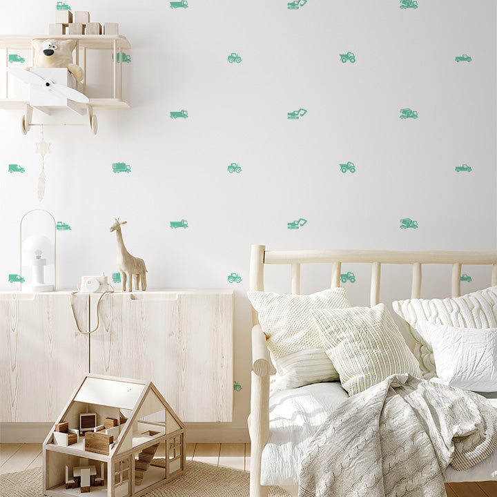 Digger + Truck Wall Decals