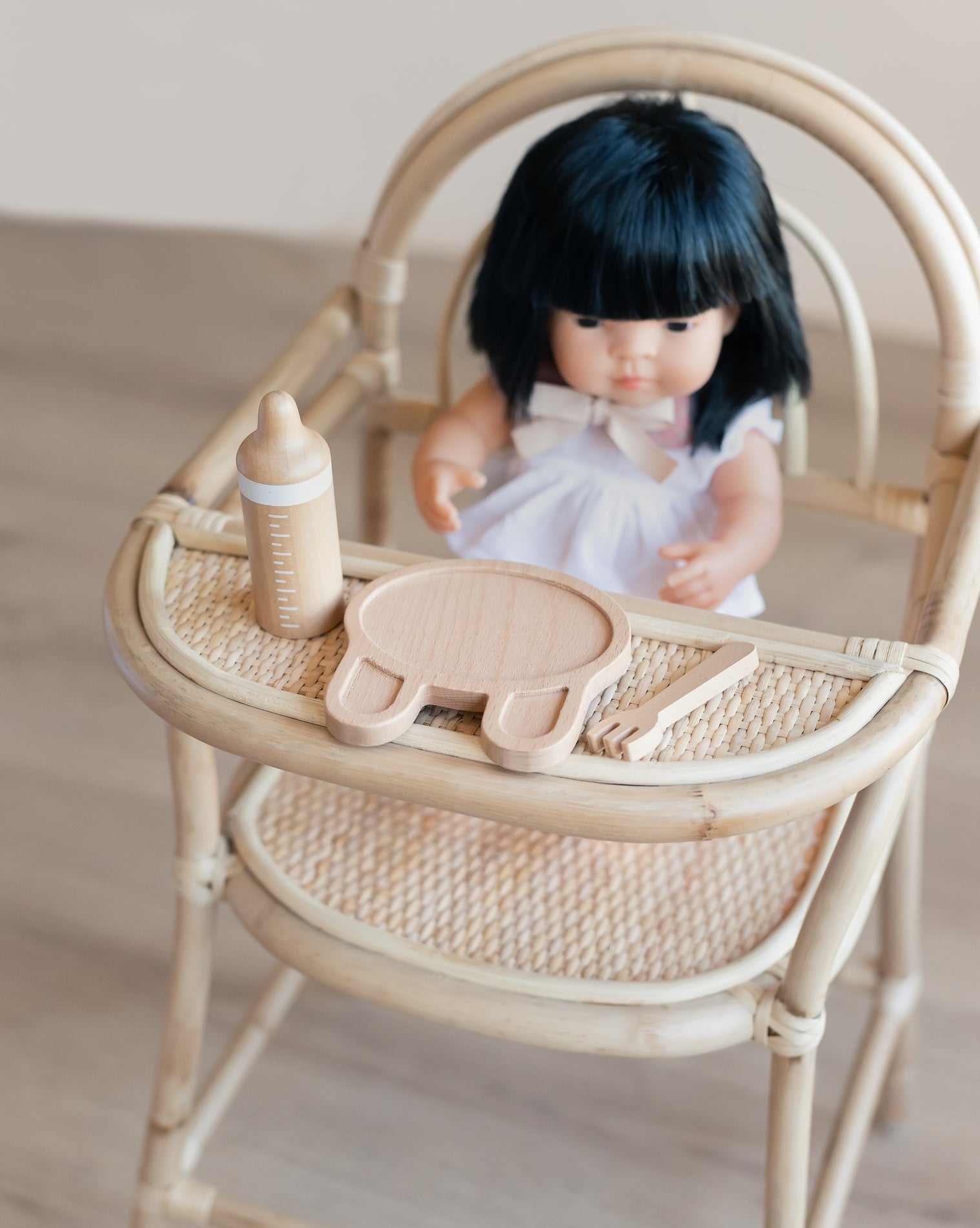 Baby doll high chair and online stroller