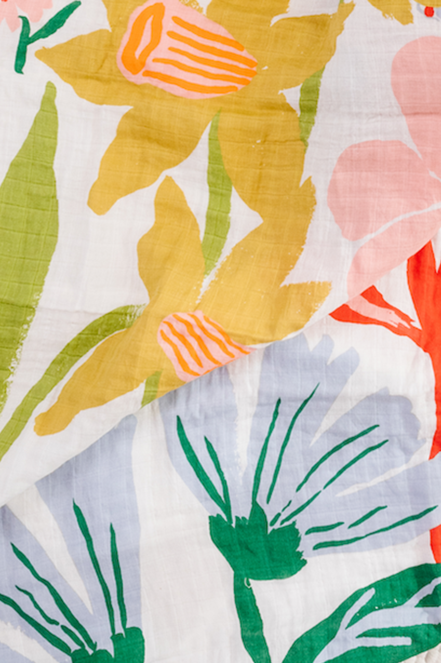 Cottage Garden Swaddle Blanket