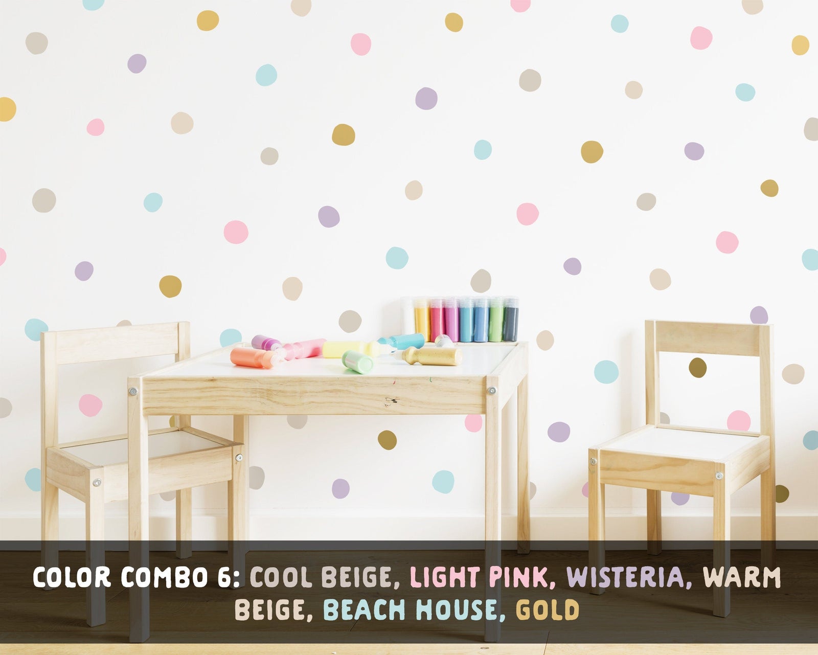 Rainbow Dot Wall Decals