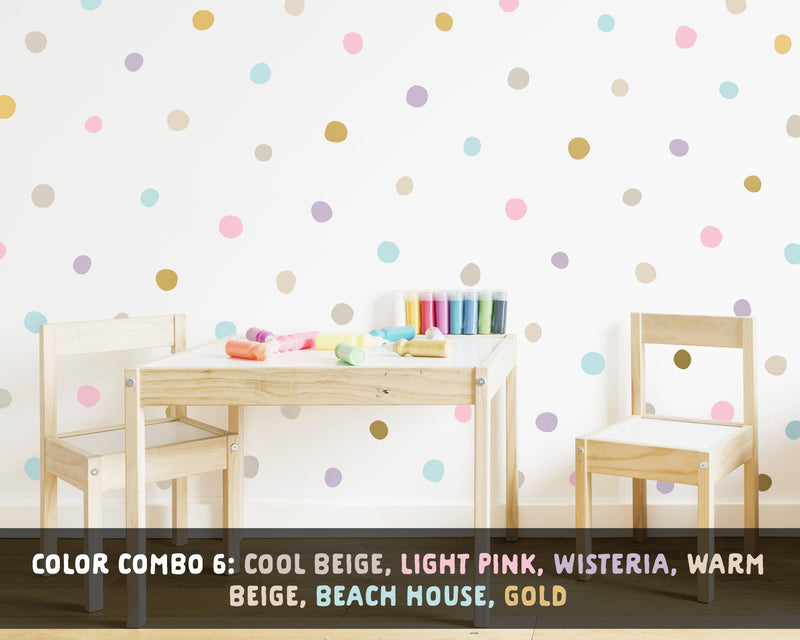 Rainbow Dots Wall Decal Set