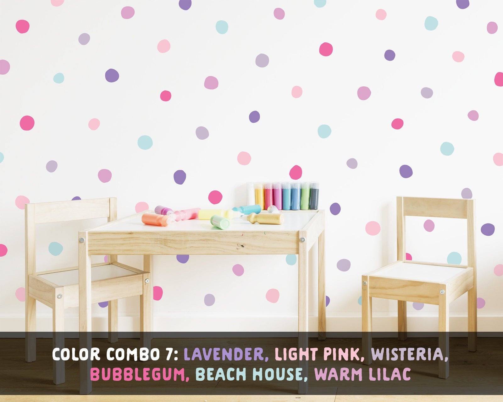 Rainbow Dot Wall Decals