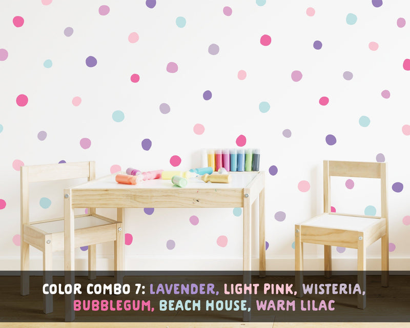 Rainbow Dots Wall Decal Set