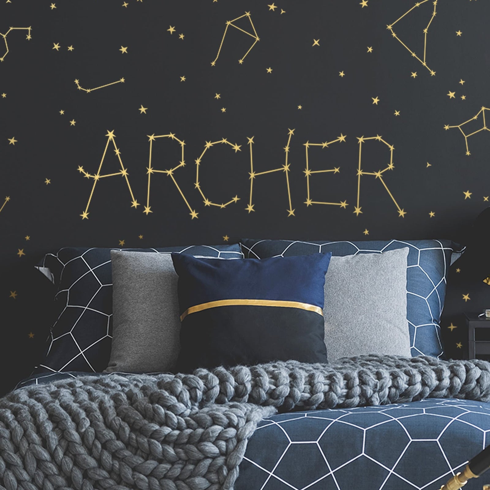 Personalized Constellation Stars Name Wall Decal