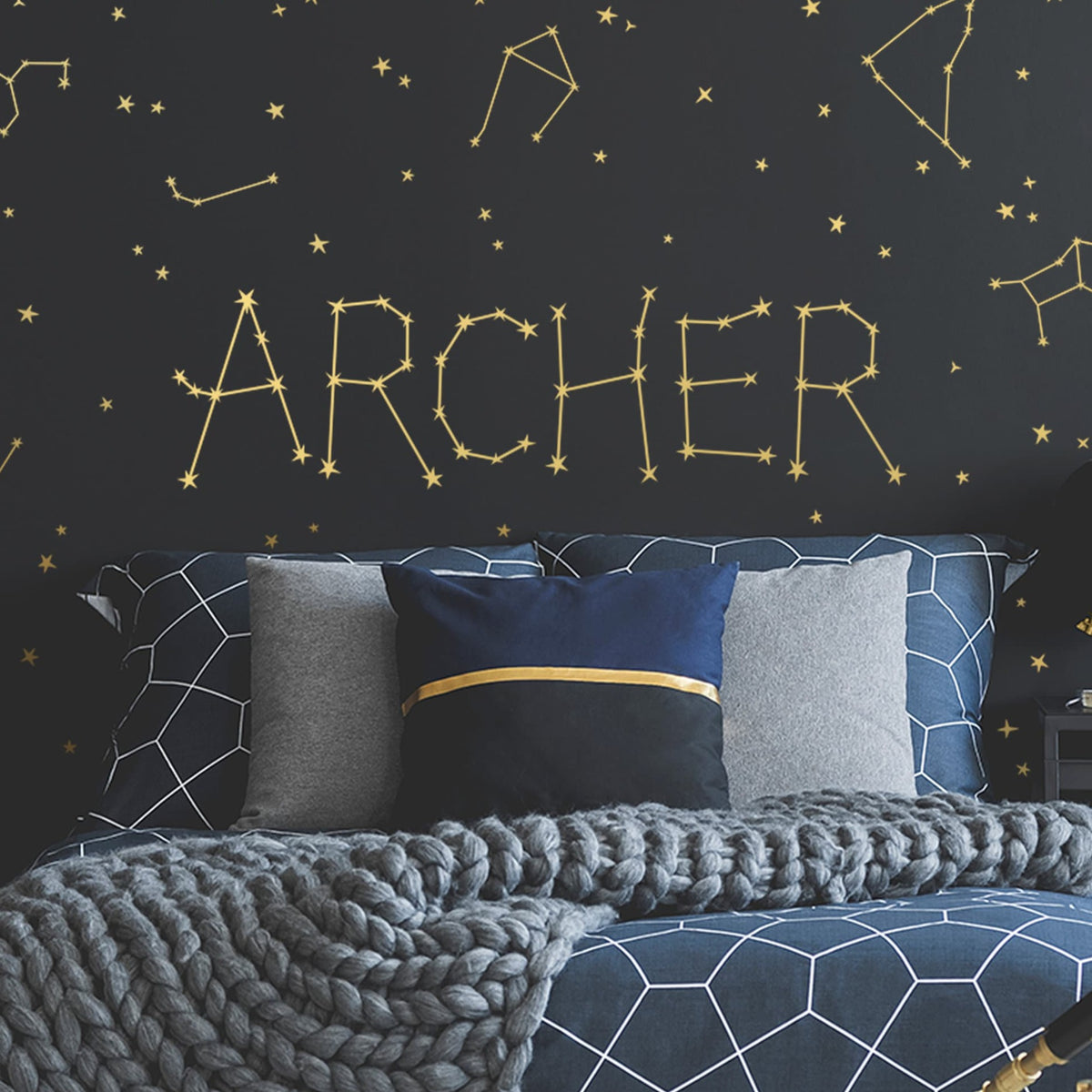Personalized Constellation Stars Name Wall Decal