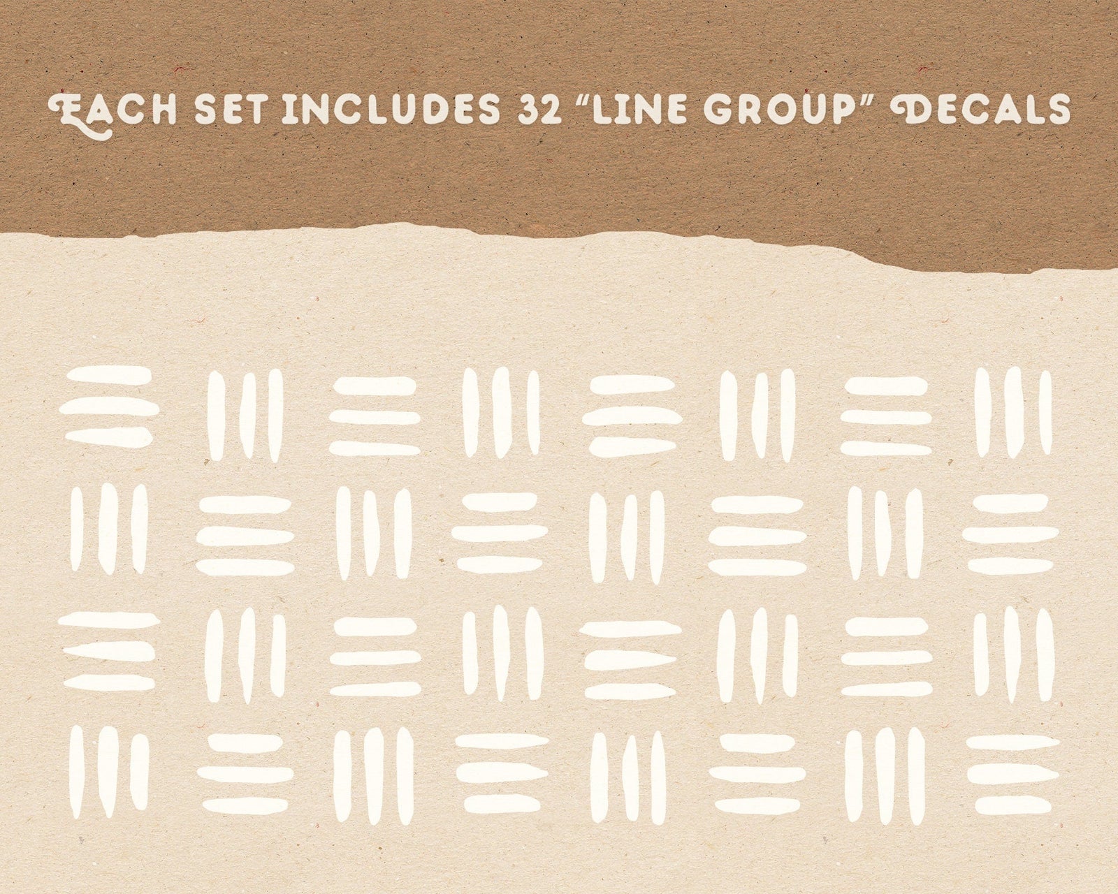 Modern Line Wall Decals