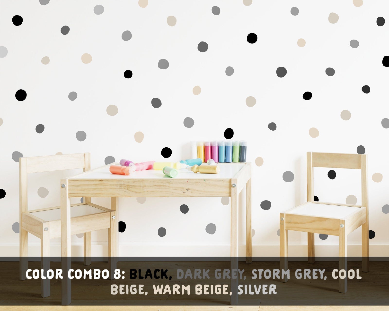 Rainbow Dot Wall Decals
