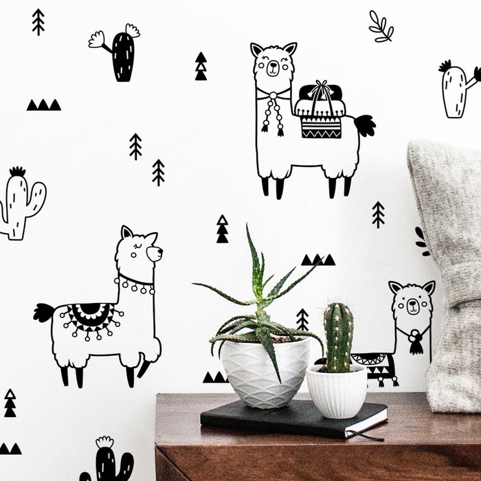 Llama Love Wall Decal Set