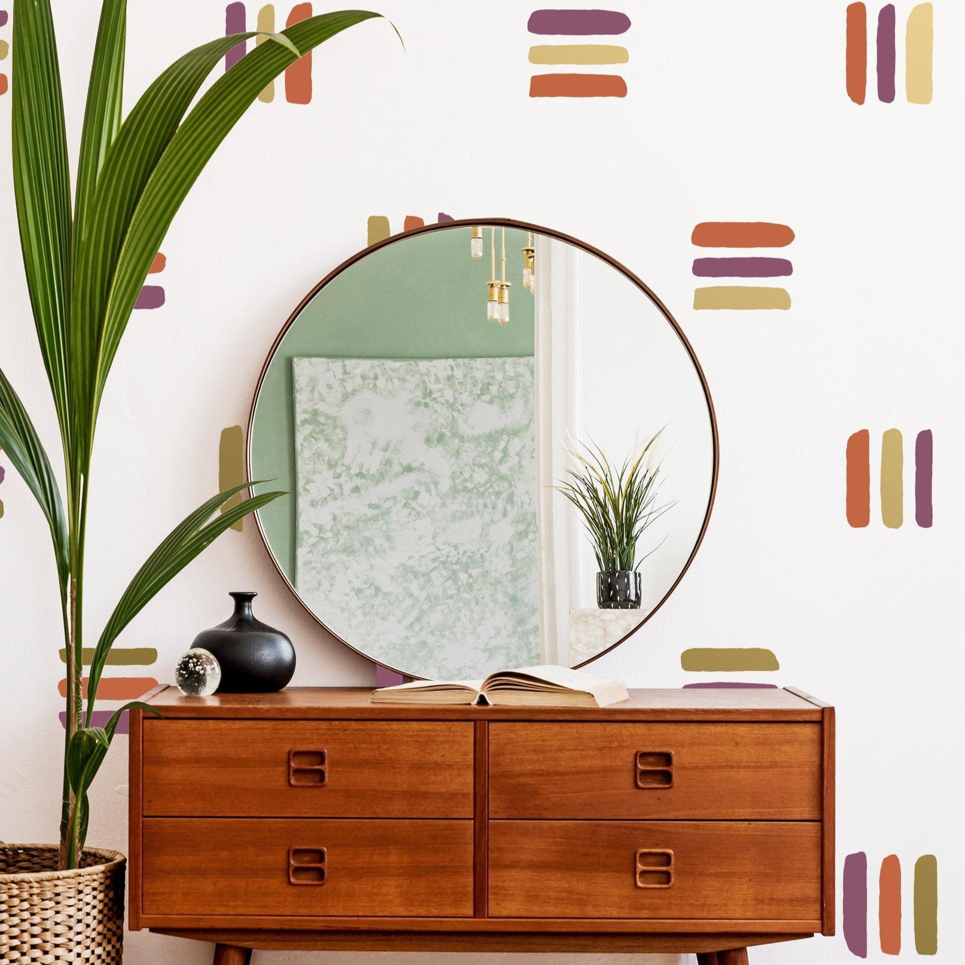 3-Color Line Wall Decals