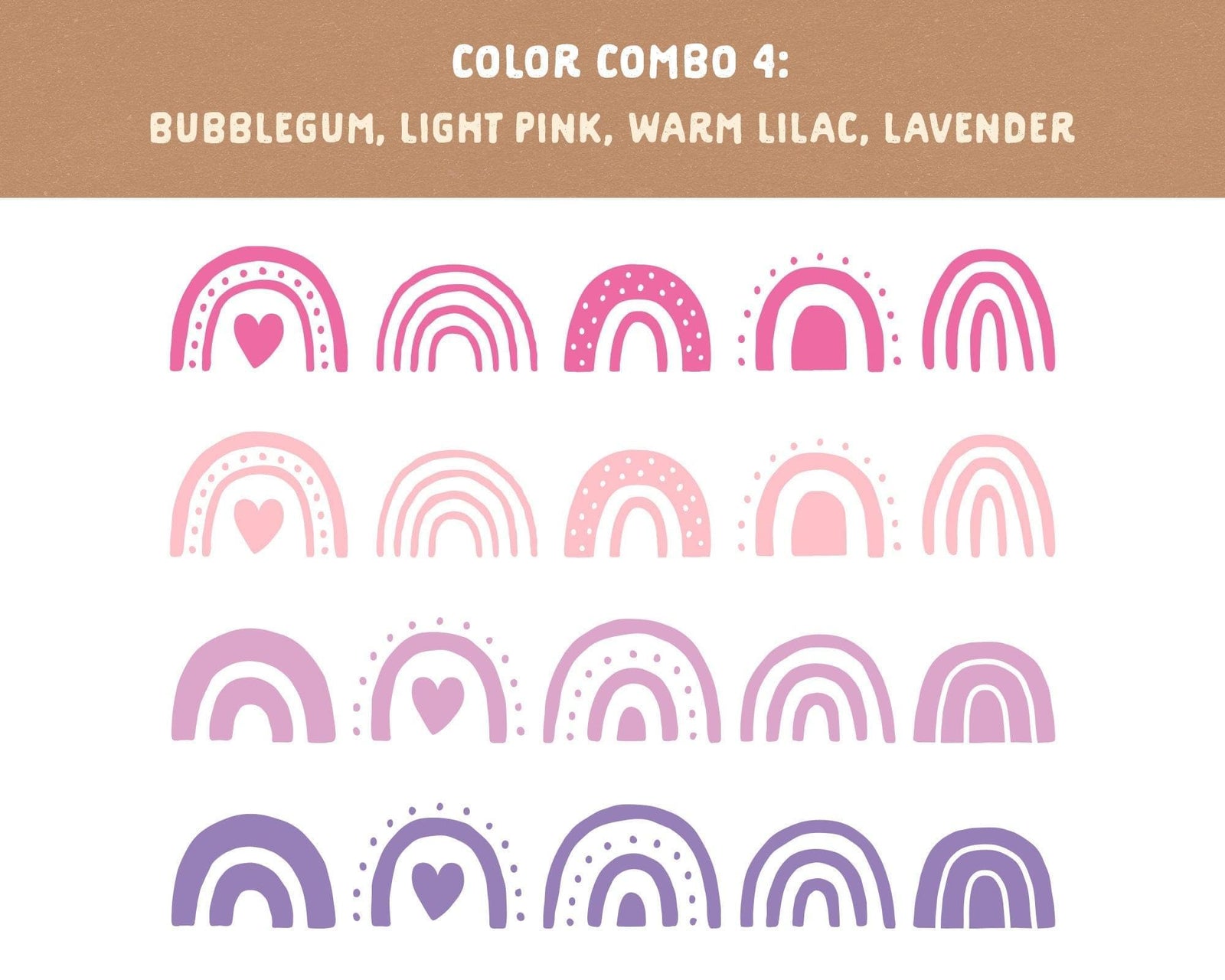 Boho Rainbow Wall Decals