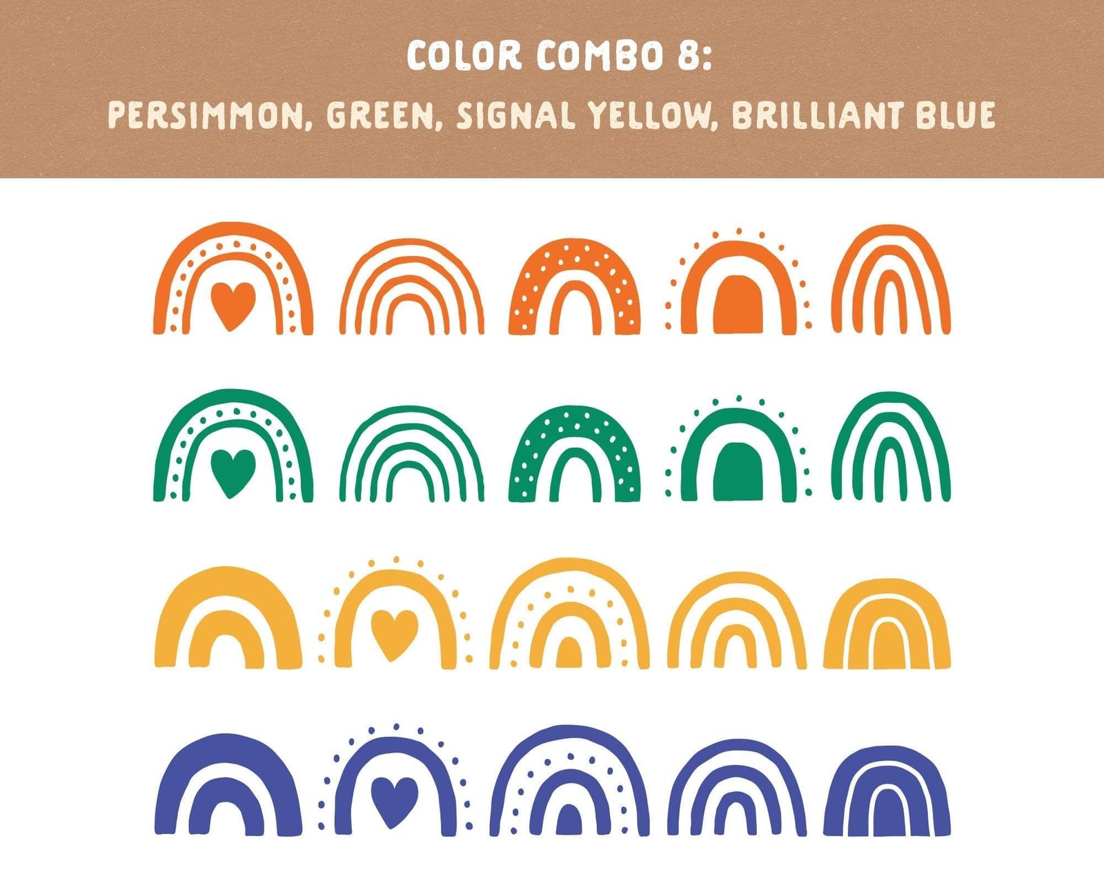 Boho Rainbow Wall Decals