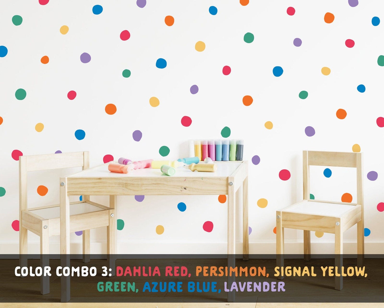 Rainbow Dot Wall Decals