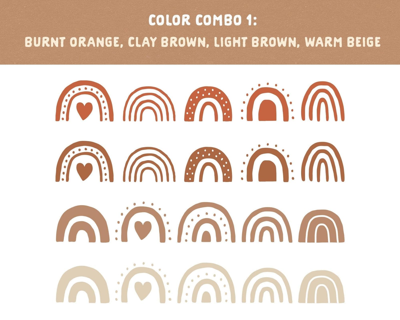 Boho Rainbow Wall Decals