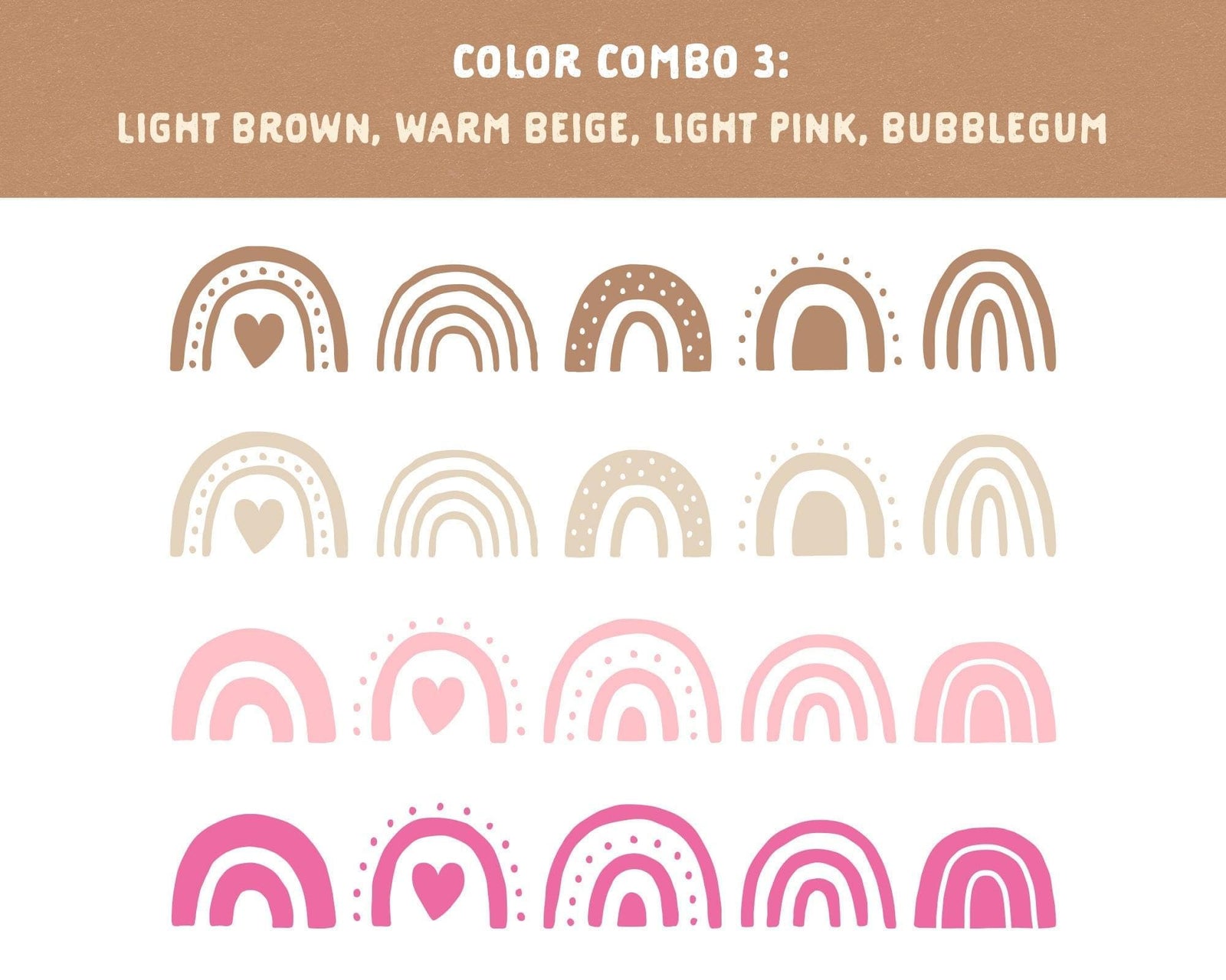 Boho Rainbow Wall Decals
