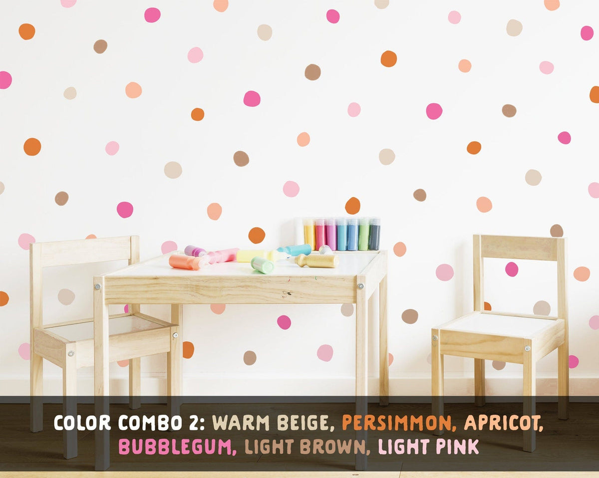 Rainbow Dots Wall Decal Set