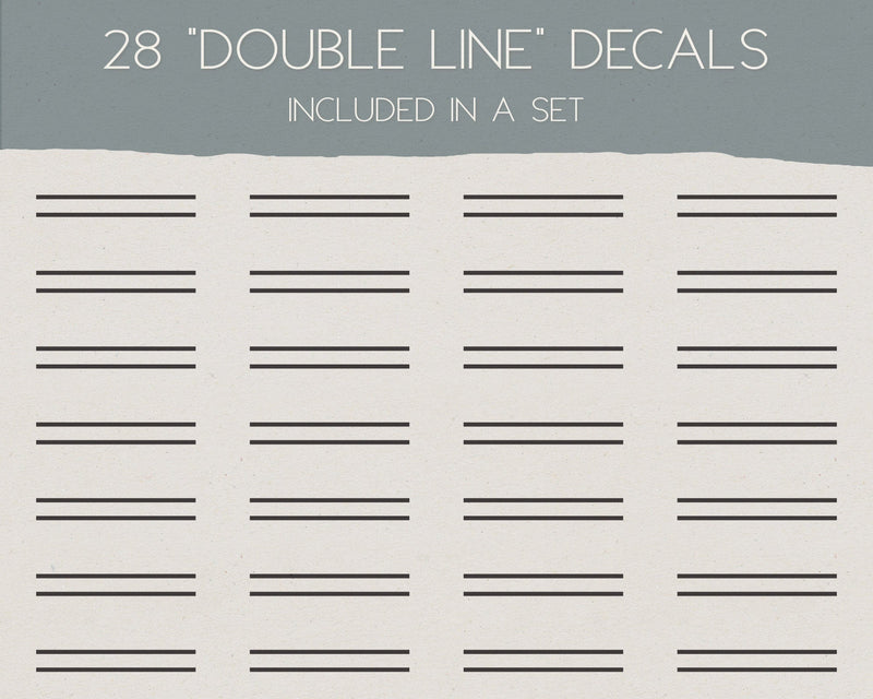 Double Lines Wall Decal Set