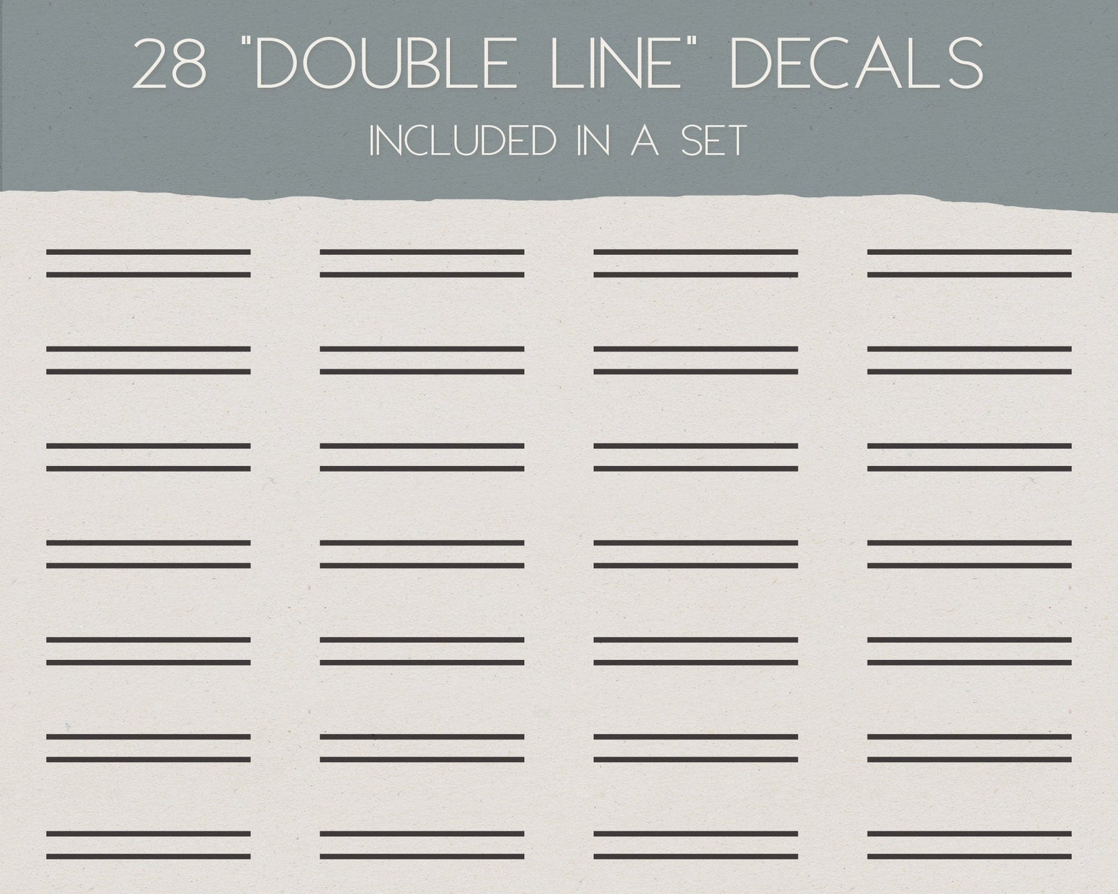 Double Line Wall Decals