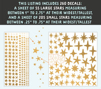 Stardust Star Wall Decal Set