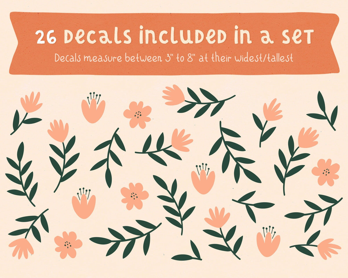 Flower Branch Wall Decals