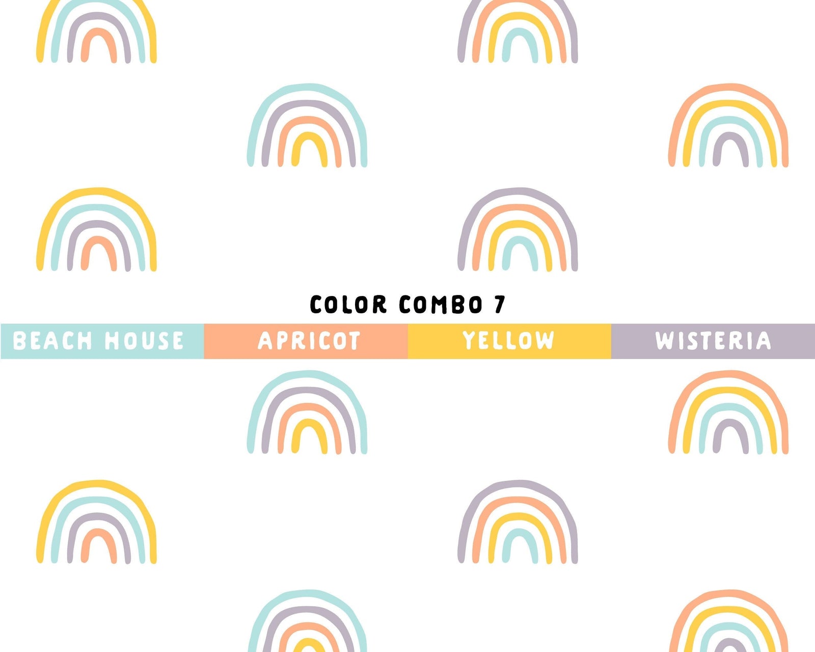 Rainbow Road Wall Decals