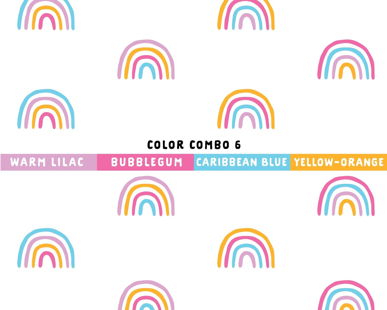 Rainbow Road Wall Decals