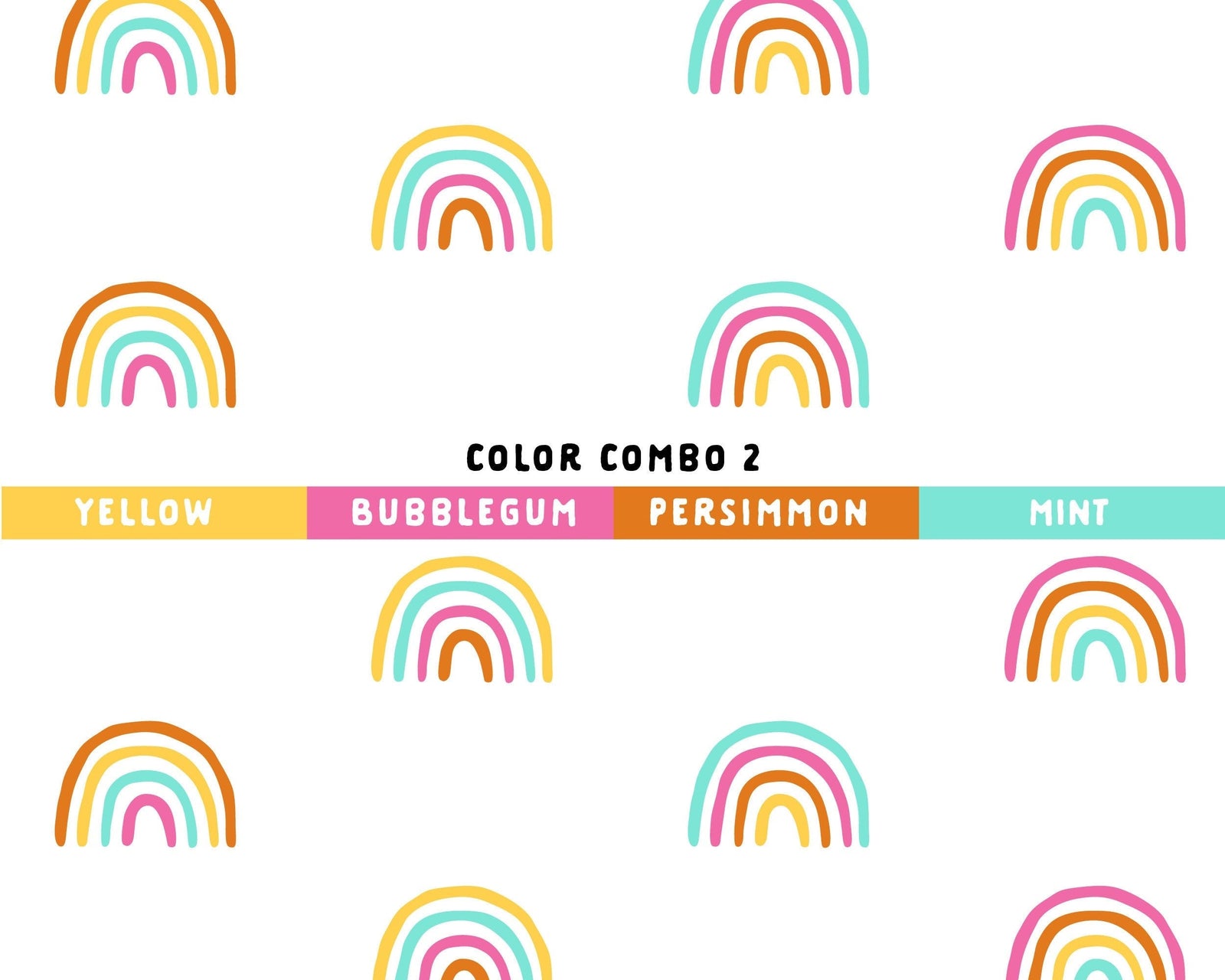 Rainbow Road Wall Decals