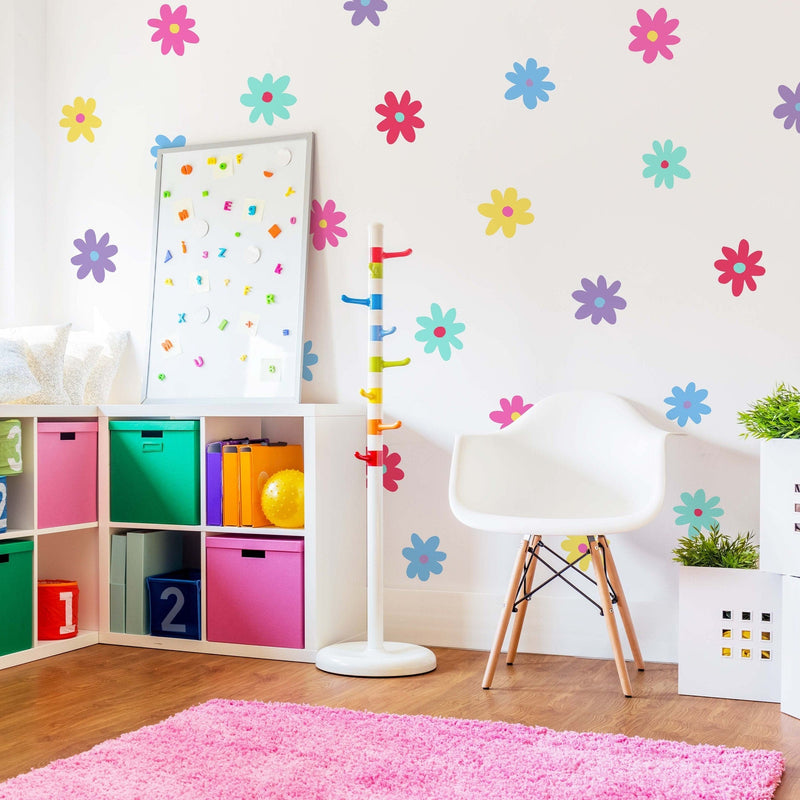Colorful Daisies Wall Decal Set