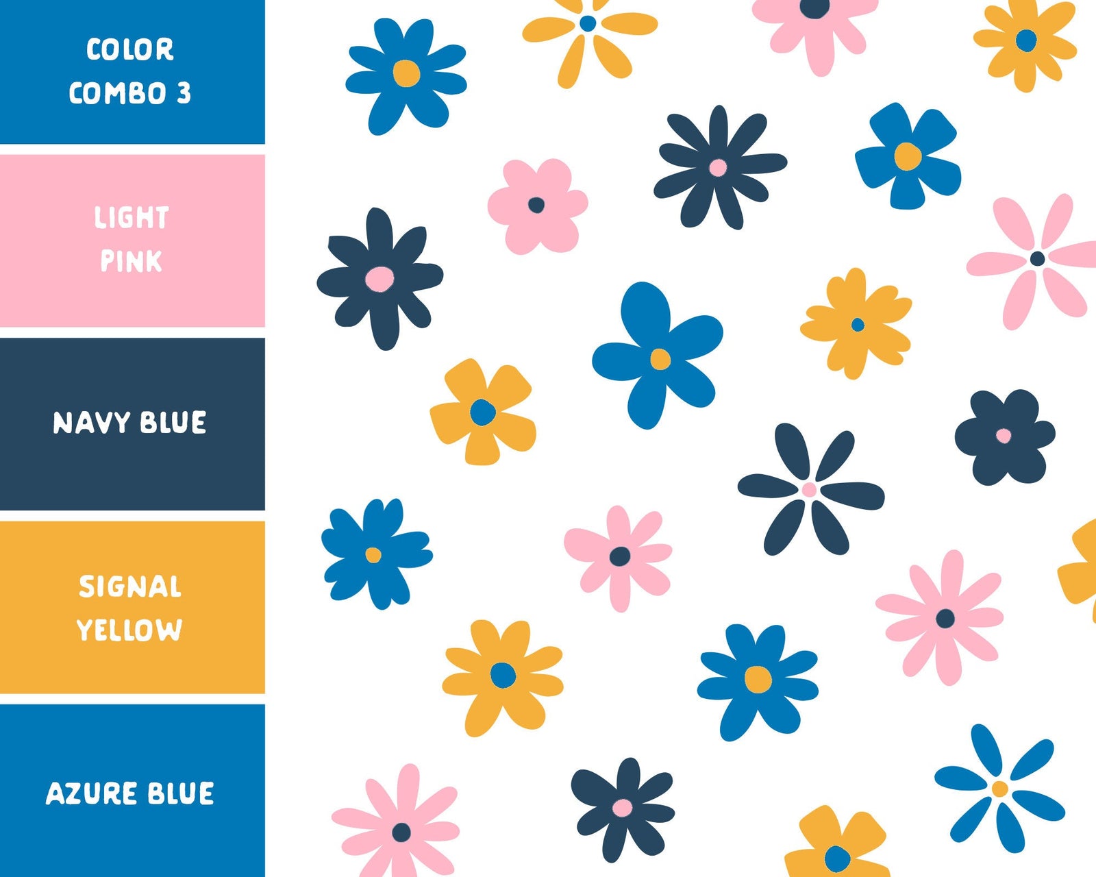 Multi-Color Flower Wall Decals
