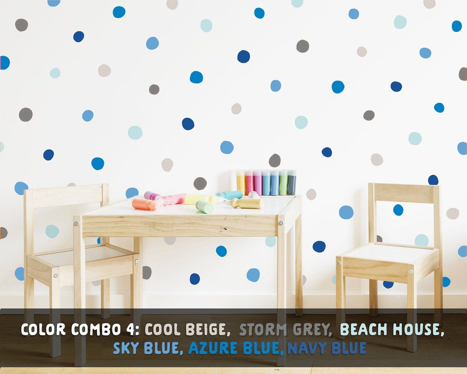 Rainbow Dot Wall Decals