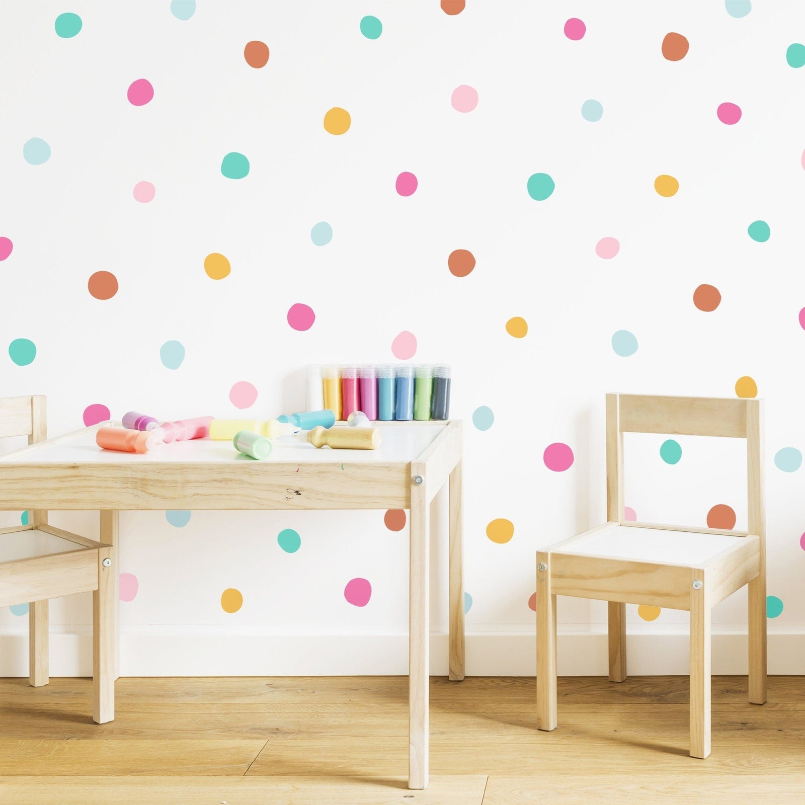 Rainbow Dot Wall Decals