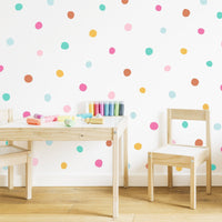 Rainbow Dots Wall Decal Set