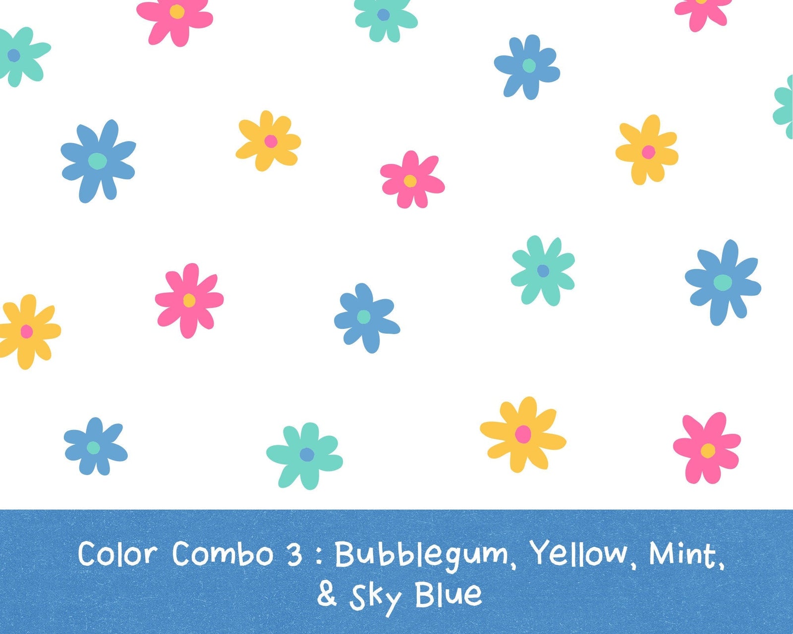 Multi-Color Mini Daisy Wall Decals