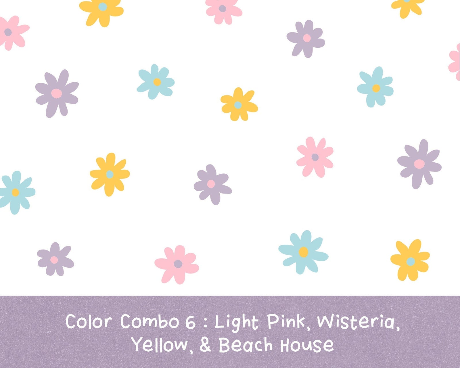 Multi-Color Mini Daisy Wall Decals