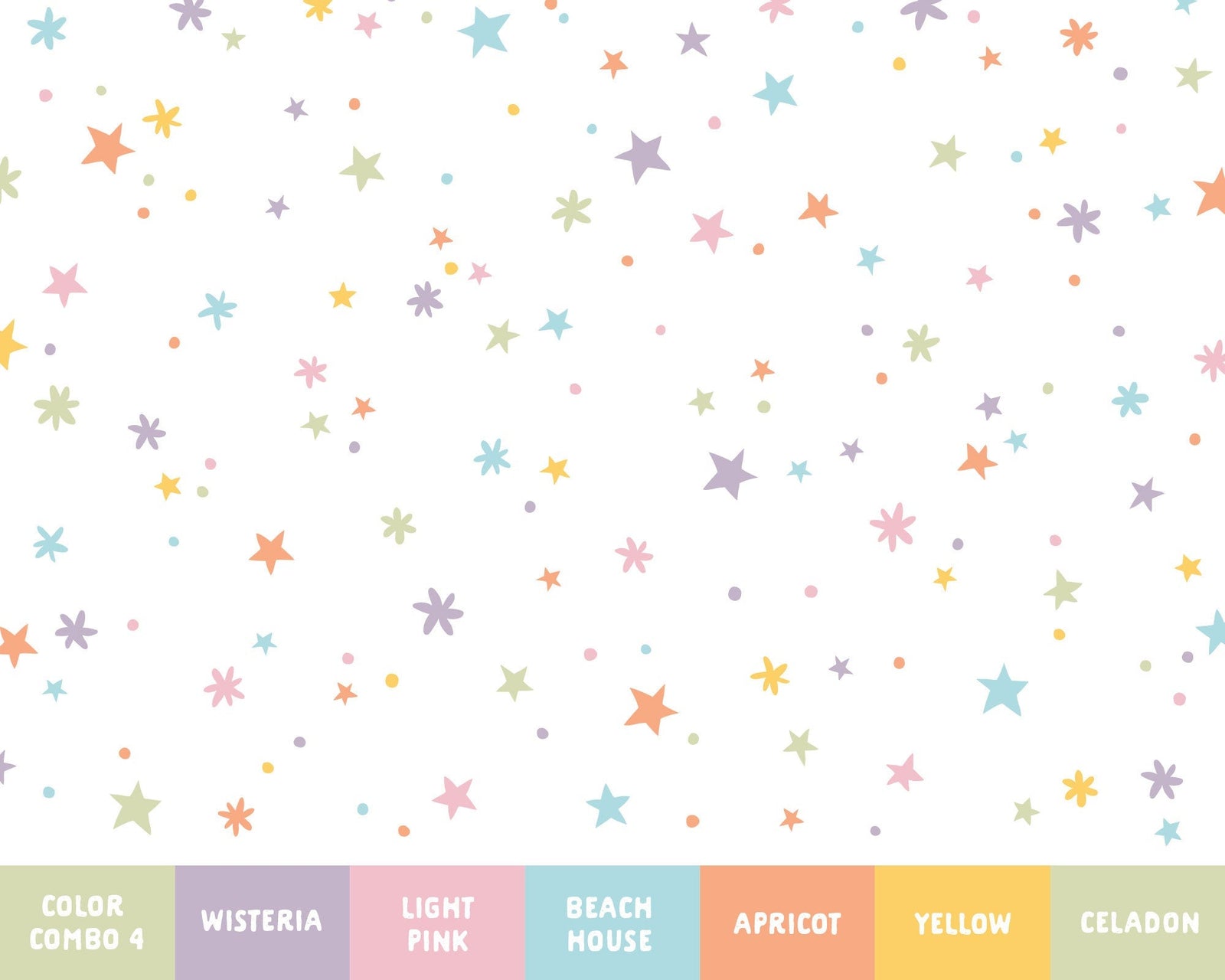 Rainbow Sparkle Wall Decals