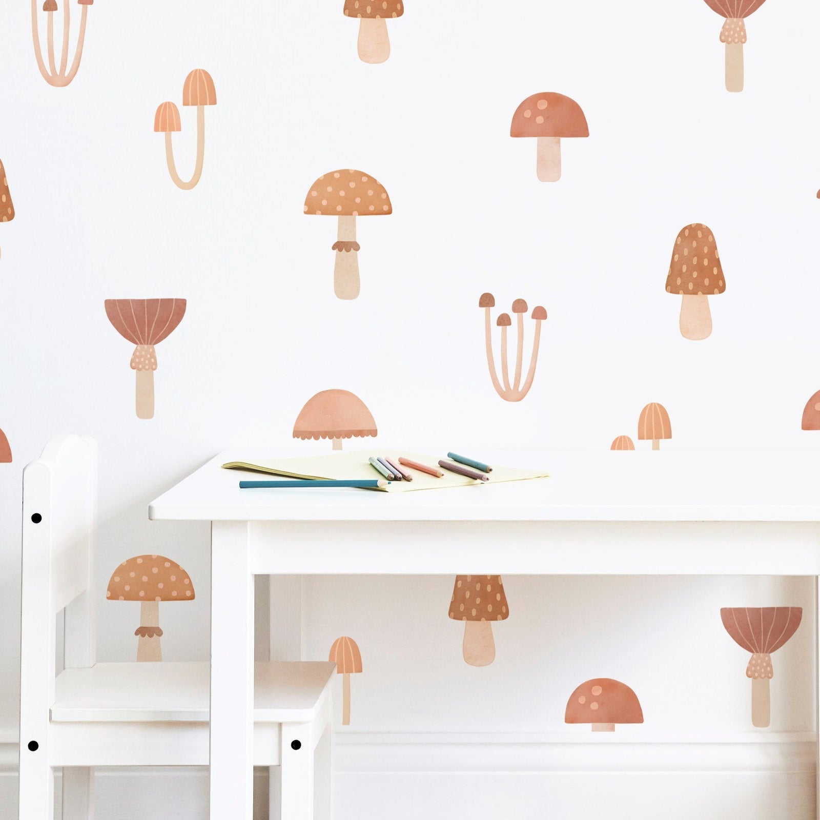 Magical Mushroom Fabric Wall Decals