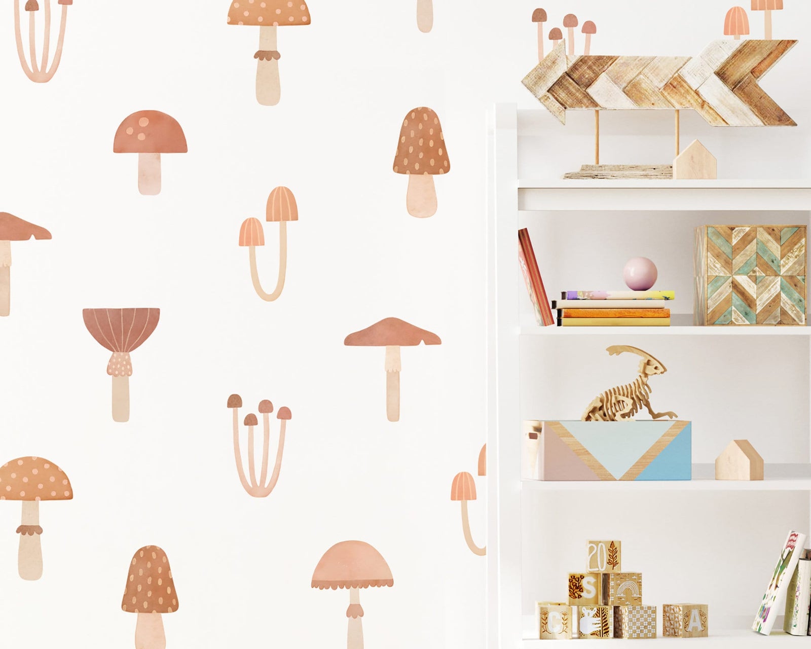 Magical Mushroom Fabric Wall Decals