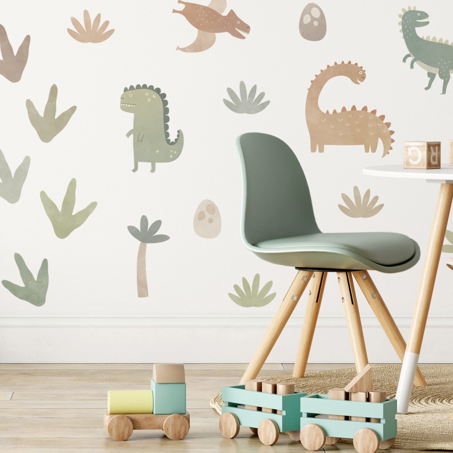Dino Friends Fabric Wall Decals