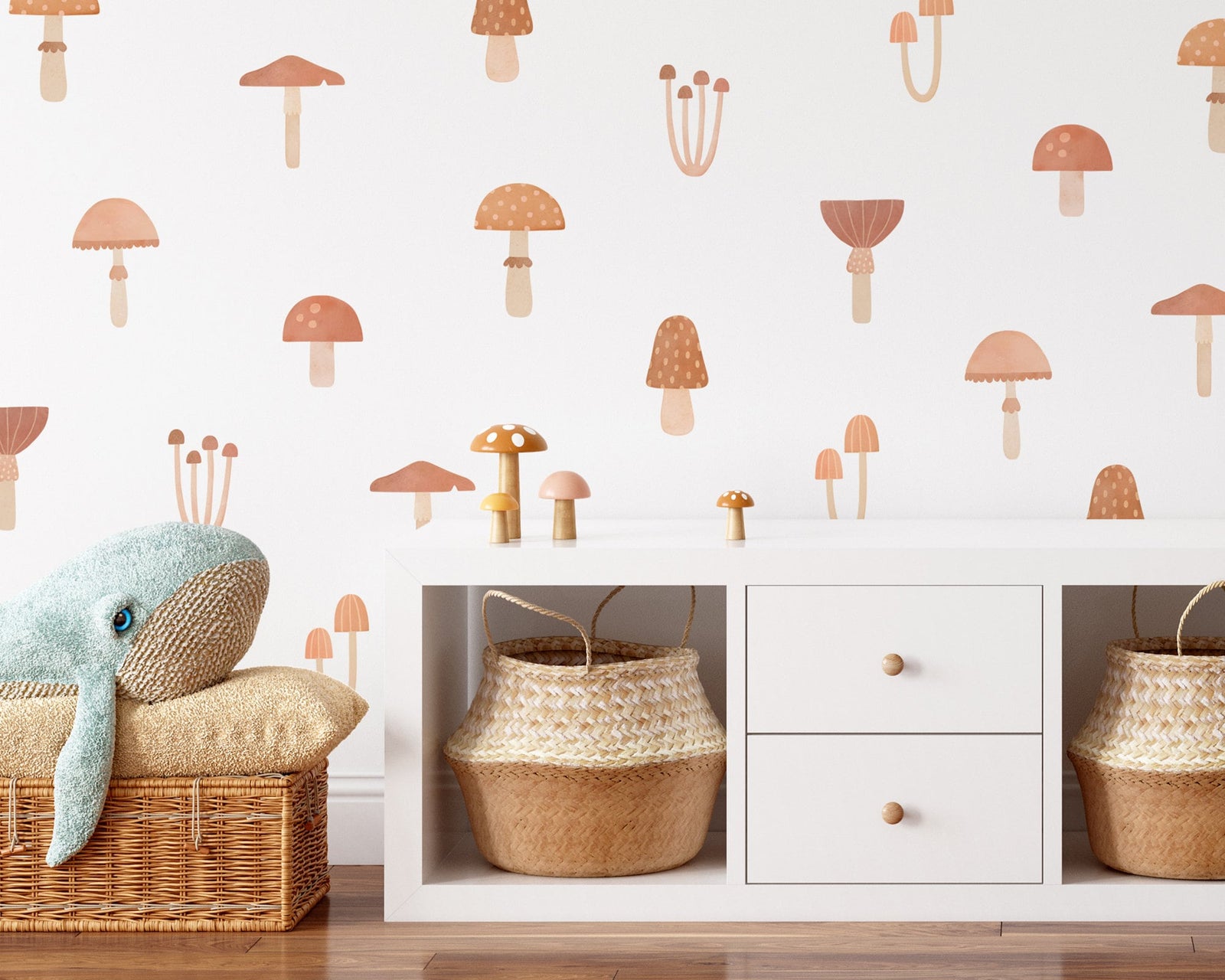 Magical Mushroom Fabric Wall Decals