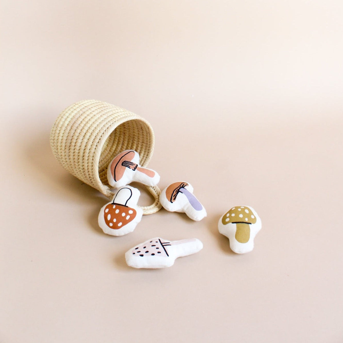 Mini Mushroom Basket Toy Set