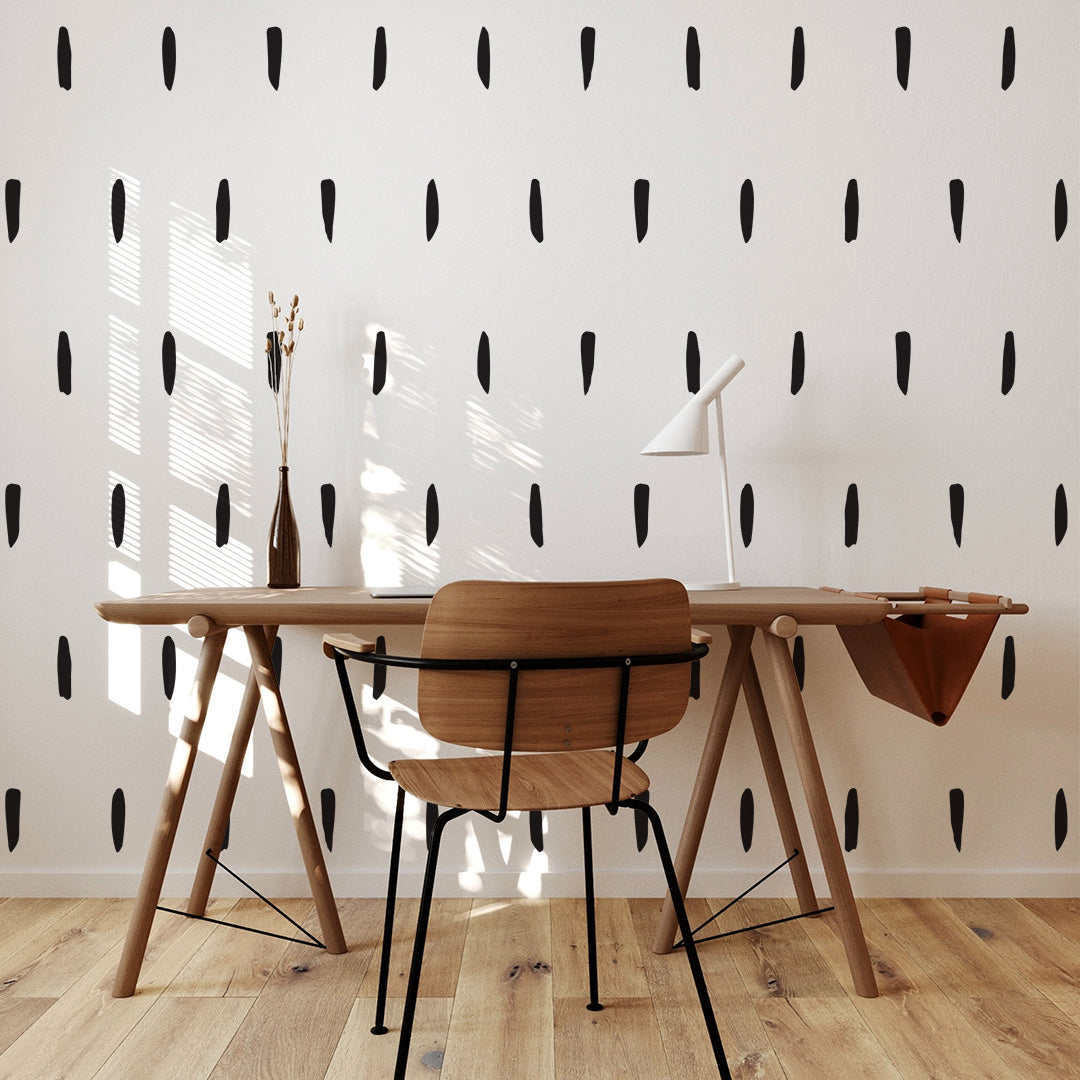 Irregular Paint Stroke Wall Decals