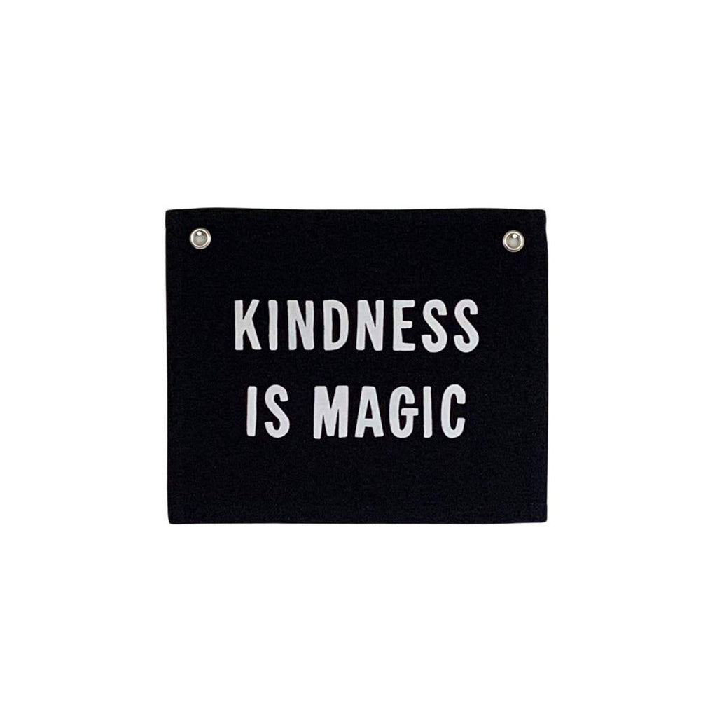 Kindness is Magic Banner - Black - Project Nursery